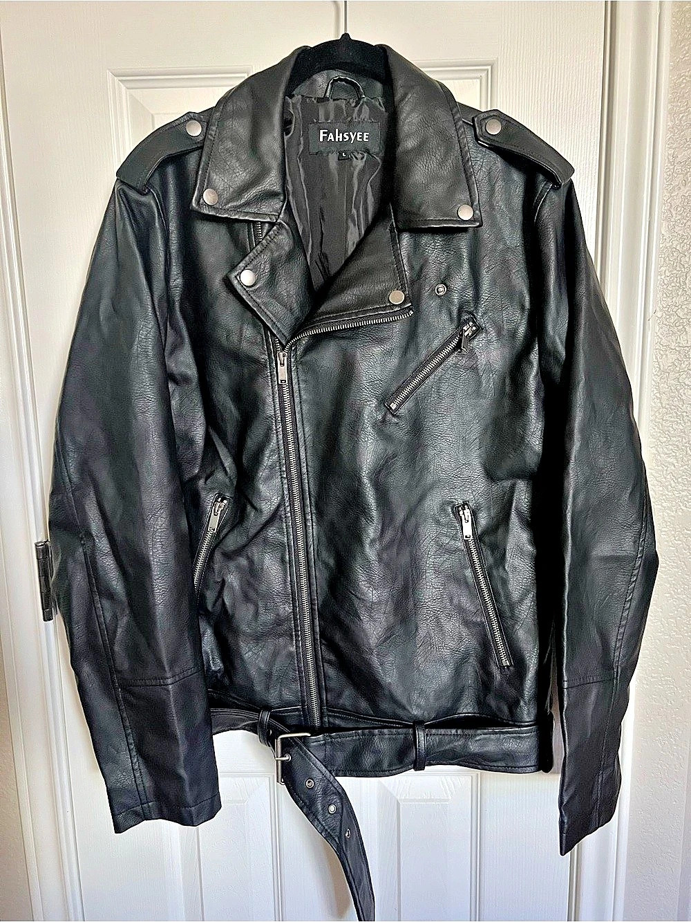 Faux Leather Motorcycle Jacket